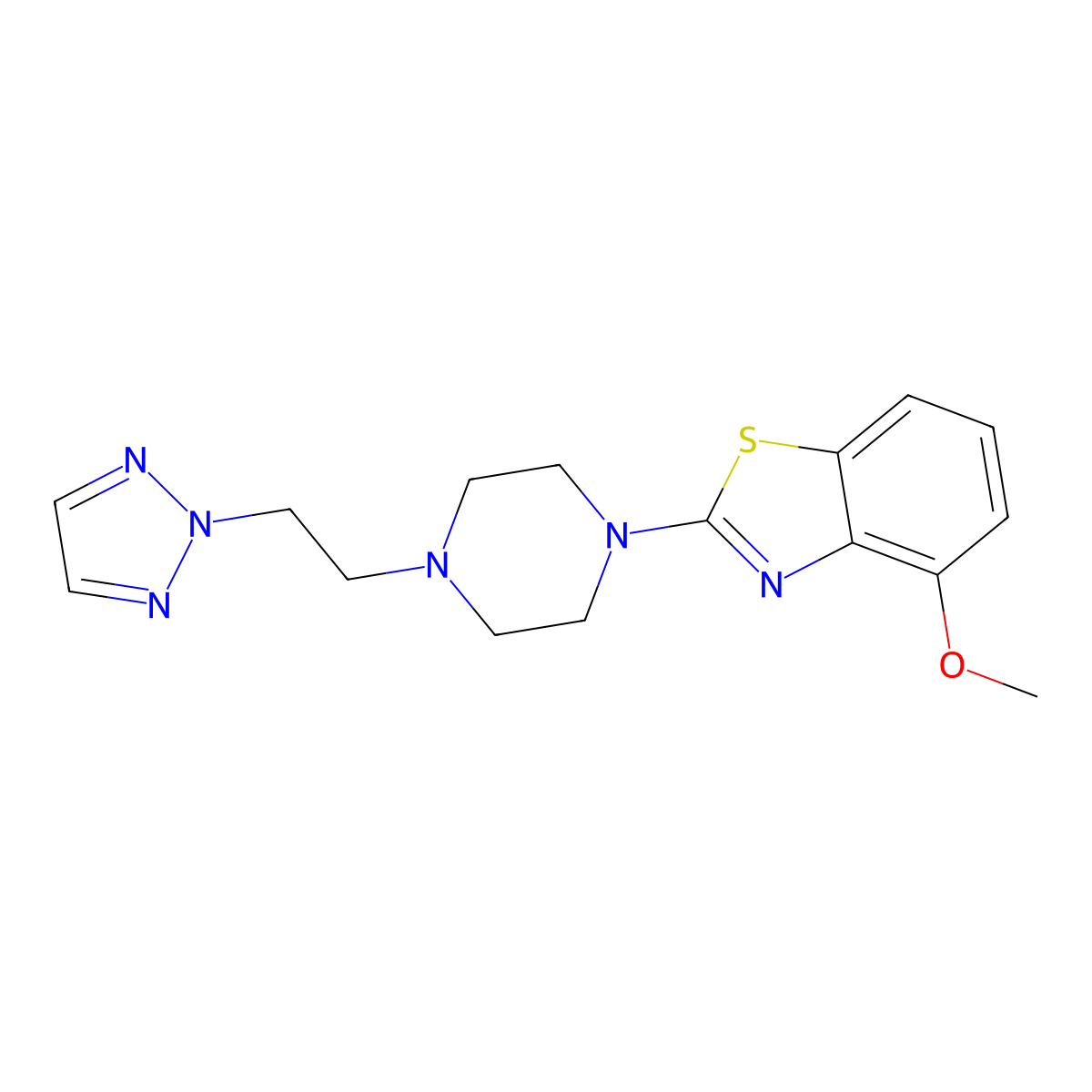4-methoxy-2-{4-[2-(2H-1,2,3-triazol-2-yl)ethyl]piperazin-1-yl}-1,3-benzothiazole molecular structure, CAS 2640814-94-2