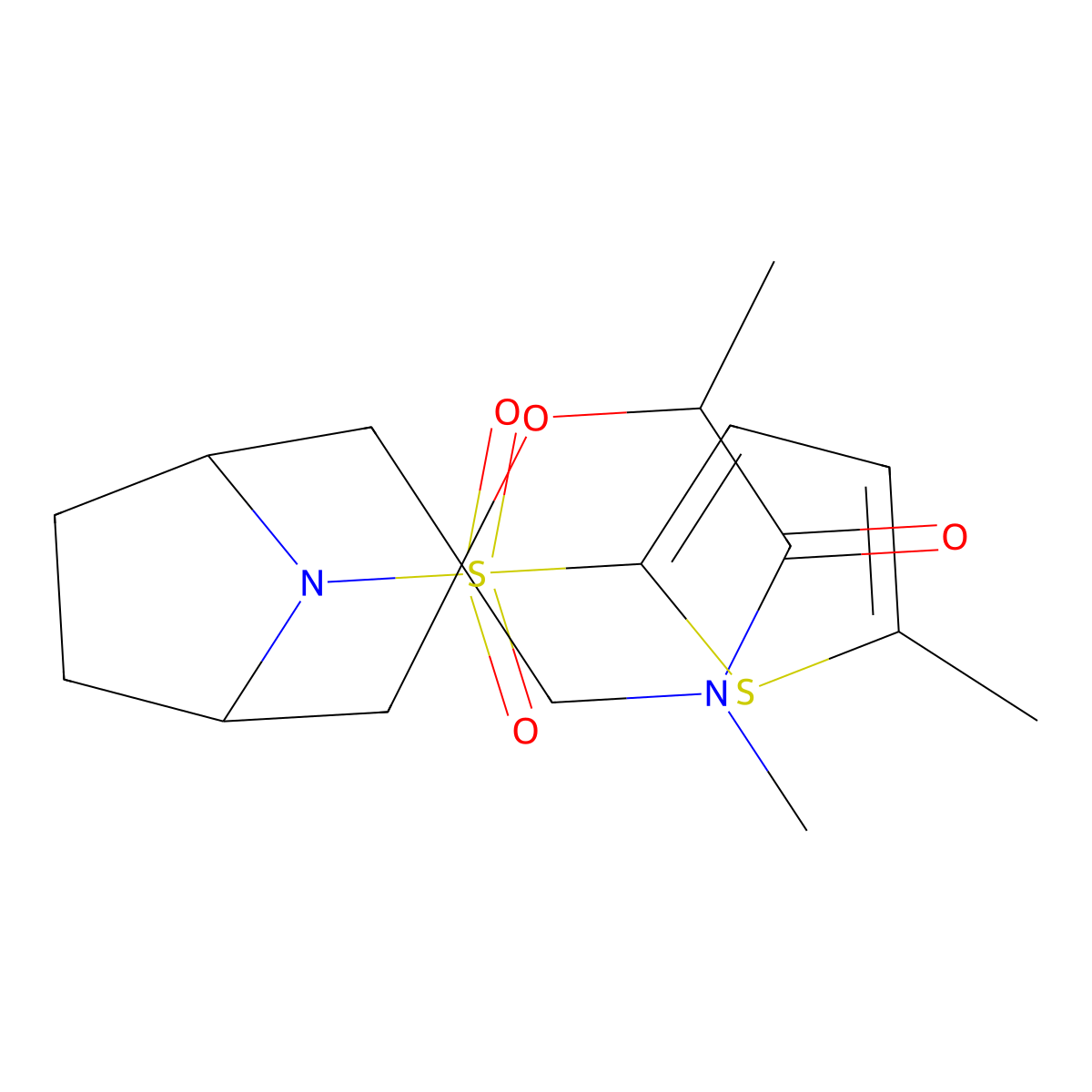 4',6'-Dimethyl-8-[(5-methylthiophen-2-yl)sulfonyl]-8-azaspiro[bicyclo[3.2.1]octane-3,2'-morpholin]-5'-one molecular structure, CAS 2640815-08-1
