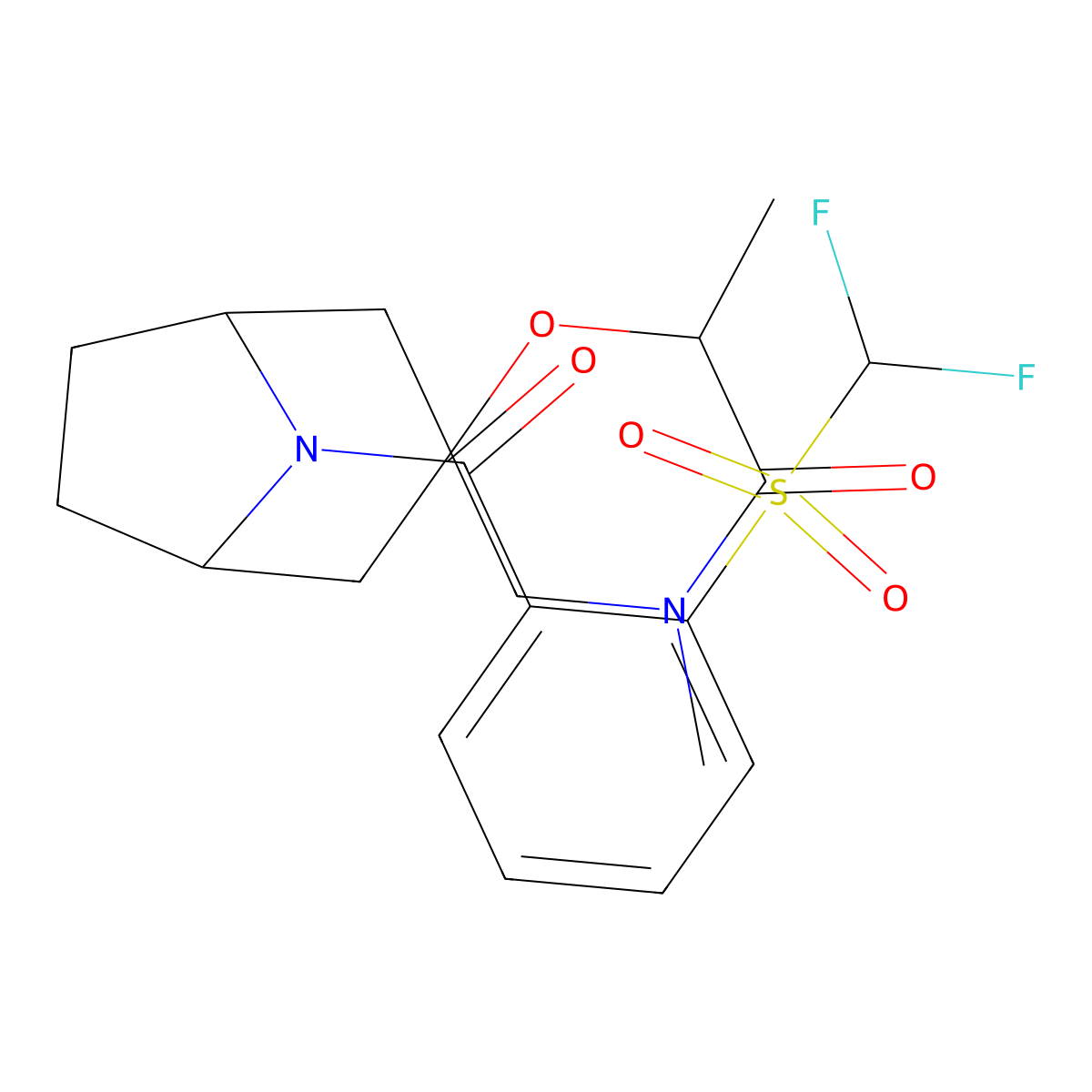 8-(2-Difluoromethanesulfonylbenzoyl)-4',6'-dimethyl-8-azaspiro[bicyclo[3.2.1]octane-3,2'-morpholin]-5'-one molecular structure, CAS 2640815-65-0