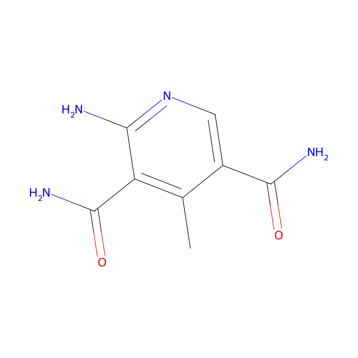 2-Amino-4-methylpyridine-3,5-dicarboxamide molecular structure, CAS 2640815-82-1
