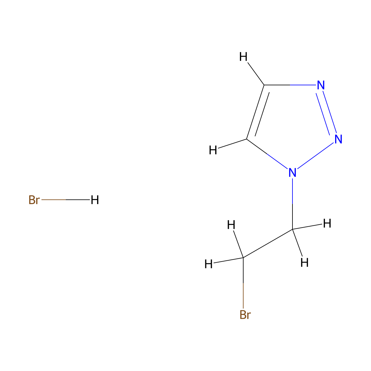 1-(2-bromoethyl)-1H-1,2,3-triazole hydrobromide molecular structure, CAS 2640815-88-7