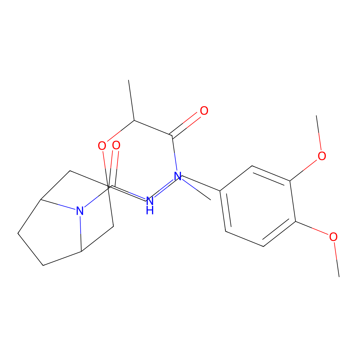 N-[(3,4-dimethoxyphenyl)methyl]-4',6'-dimethyl-5'-oxo-8-azaspiro[bicyclo[3.2.1]octane-3,2'-morpholine]-8-carboxamide molecular structure, CAS 2640819-08-3