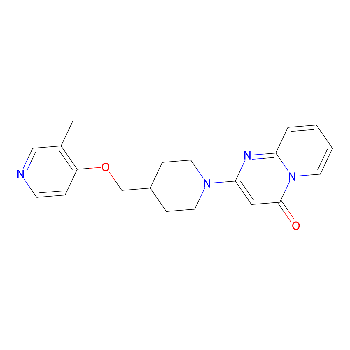 2-(4-{[(3-methylpyridin-4-yl)oxy]methyl}piperidin-1-yl)-4H-pyrido[1,2-a]pyrimidin-4-one molecular structure, CAS 2640835-28-3