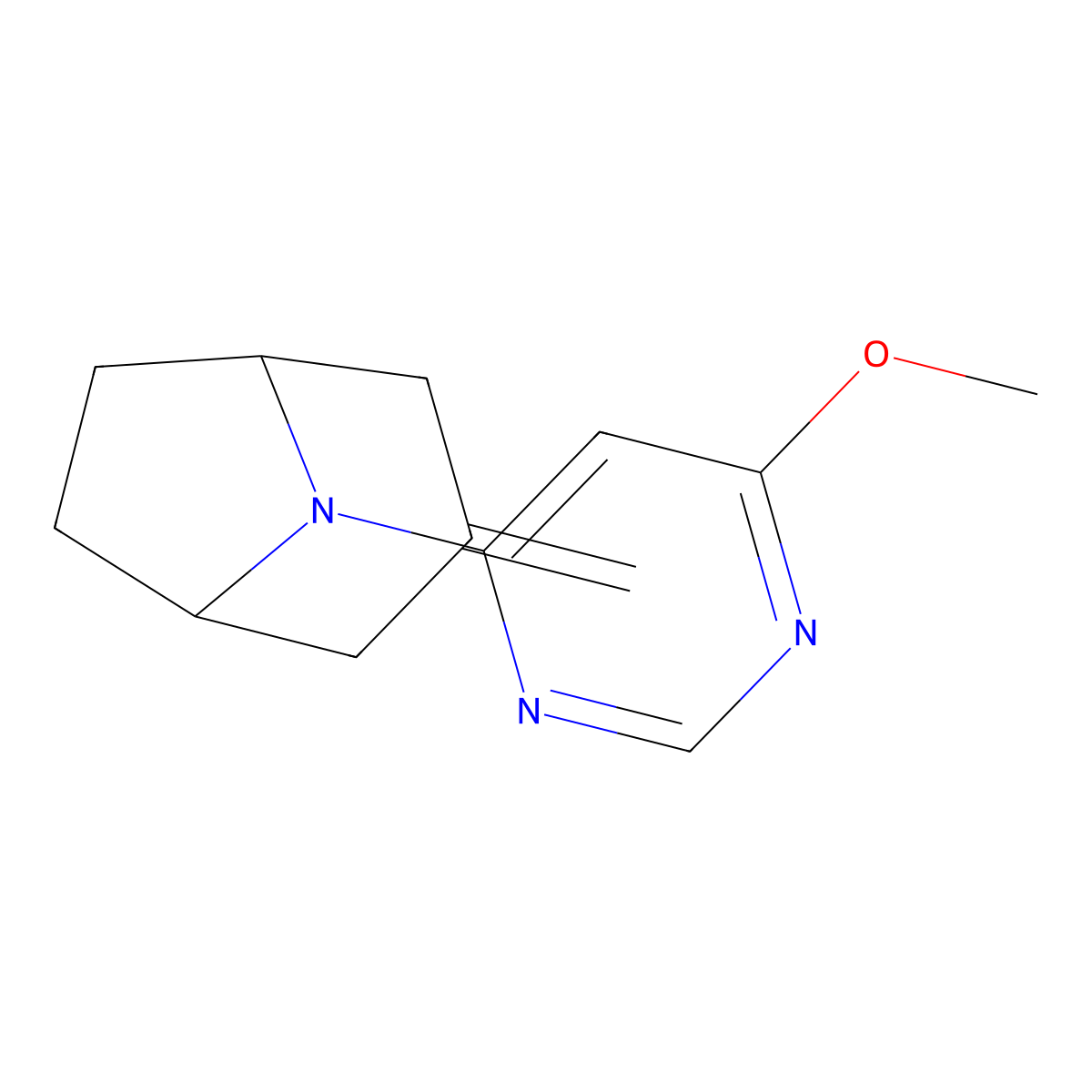 8-(6-Methoxypyrimidin-4-yl)-3-methylidene-8-azabicyclo[3.2.1]octane molecular structure, CAS 2640835-98-7