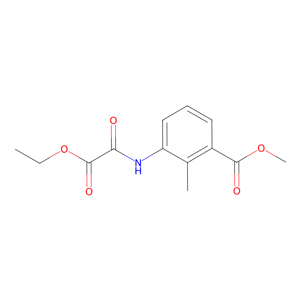 Methyl 3-(2-ethoxy-2-oxoacetamido)-2-methylbenzoate molecular structure, CAS 2640846-85-9