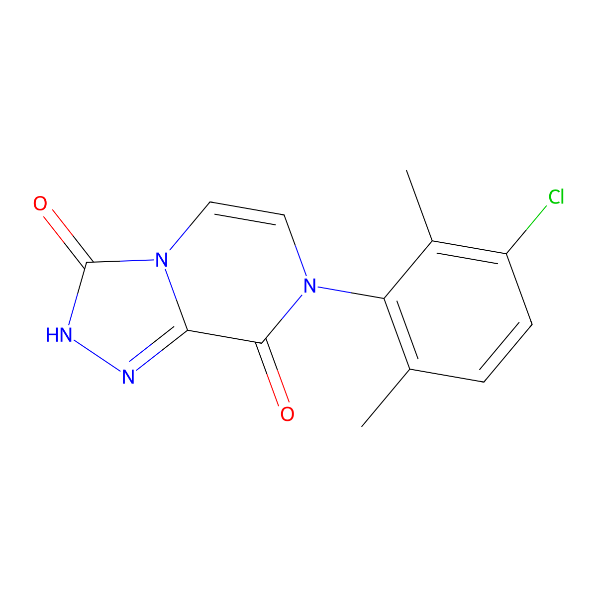7-(3-chloro-2,6-dimethylphenyl)-2H,3H,7H,8H-[1,2,4]triazolo[4,3-a]pyrazine-3,8-dione molecular structure, CAS 2640861-06-7