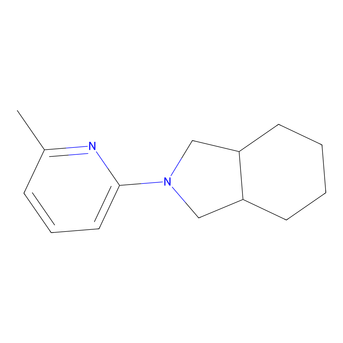2-(6-methylpyridin-2-yl)-octahydro-1H-isoindole molecular structure, CAS 2640863-99-4