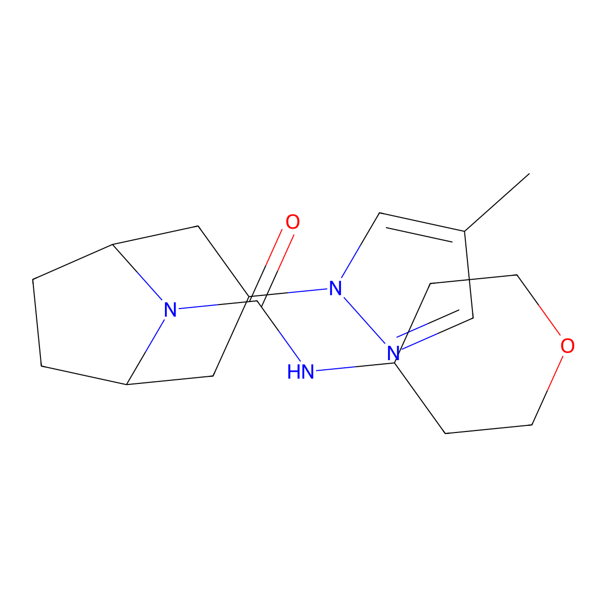 3-(4-methyl-1H-pyrazol-1-yl)-N-(oxan-4-yl)-8-azabicyclo[3.2.1]octane-8-carboxamide molecular structure, CAS 2640873-44-3