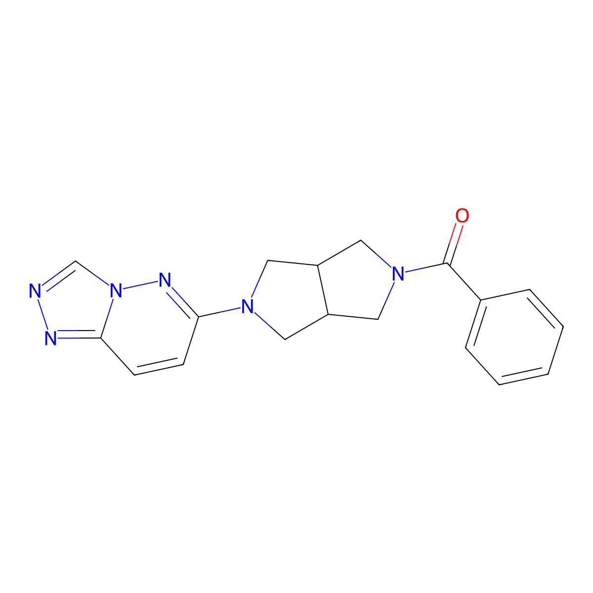 2-Benzoyl-5-{[1,2,4]triazolo[4,3-b]pyridazin-6-yl}-octahydropyrrolo[3,4-c]pyrrole molecular structure, CAS 2640874-29-7