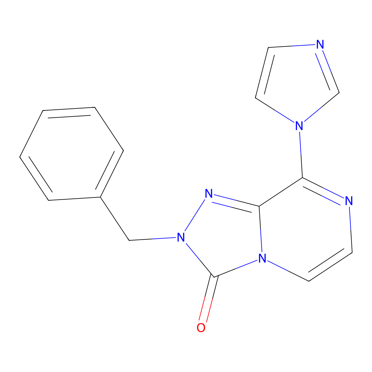 2-benzyl-8-(1H-imidazol-1-yl)-2H,3H-[1,2,4]triazolo[4,3-a]pyrazin-3-one molecular structure, CAS 2640878-69-7