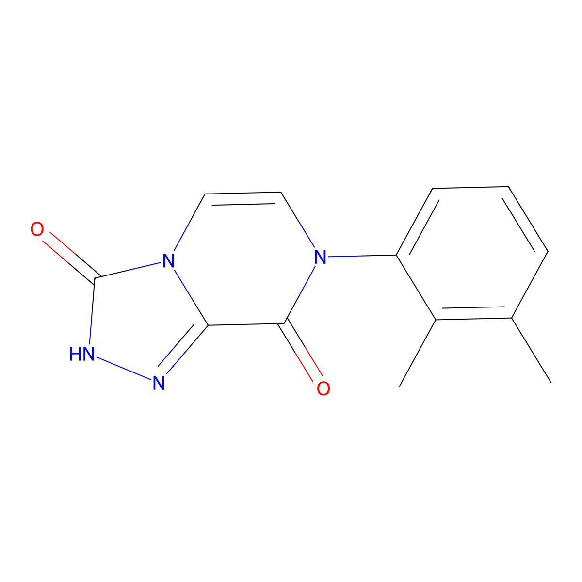 7-(2,3-dimethylphenyl)-2H,3H,7H,8H-[1,2,4]triazolo[4,3-a]pyrazine-3,8-dione molecular structure, CAS 2640881-22-5