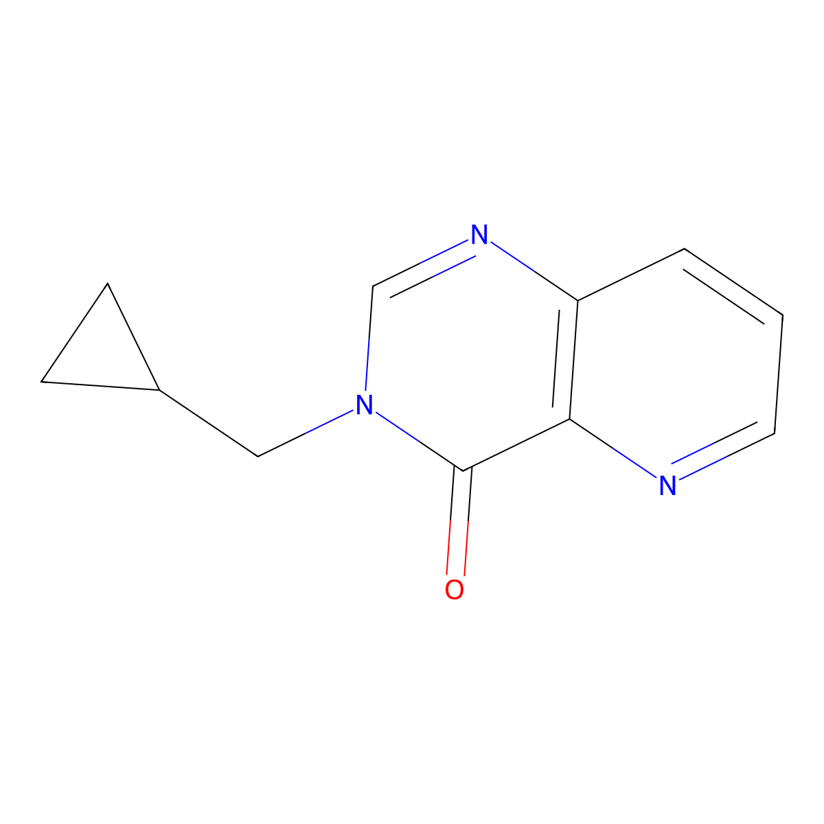 3-(cyclopropylmethyl)-3H,4H-pyrido[3,2-d]pyrimidin-4-one molecular structure, CAS 2640881-28-1