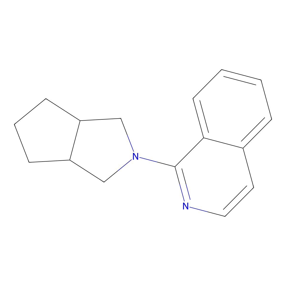 1-{Octahydrocyclopenta[c]pyrrol-2-yl}isoquinoline molecular structure, CAS 2640886-62-8