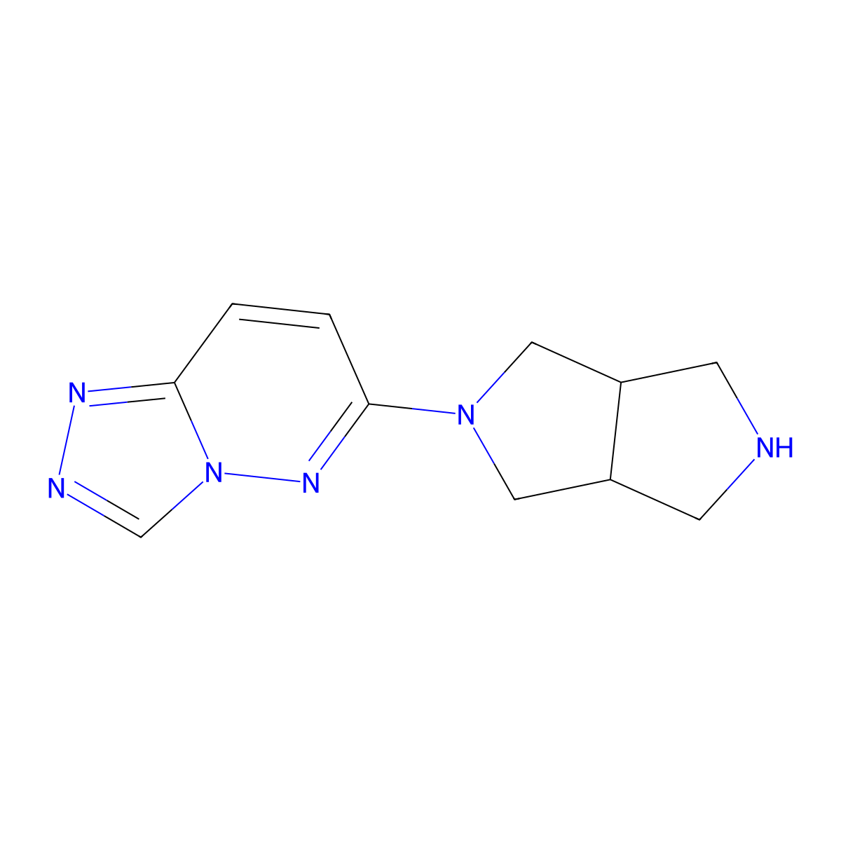 2-{[1,2,4]Triazolo[4,3-b]pyridazin-6-yl}-octahydropyrrolo[3,4-c]pyrrole molecular structure, CAS 2640893-44-1