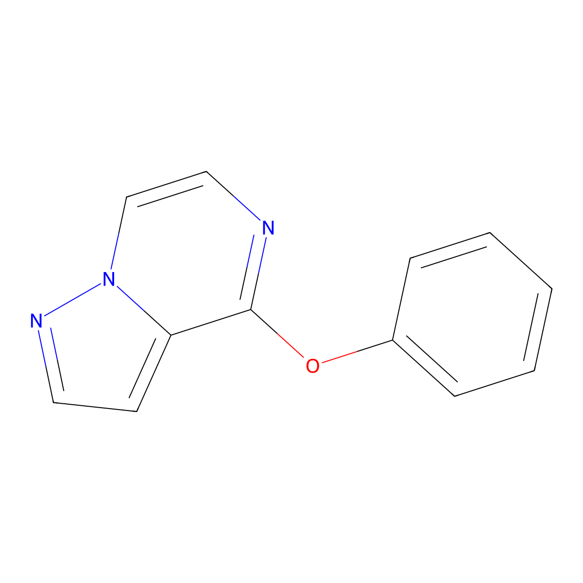 4-Phenoxypyrazolo[1,5-a]pyrazine molecular structure, CAS 2640896-28-0