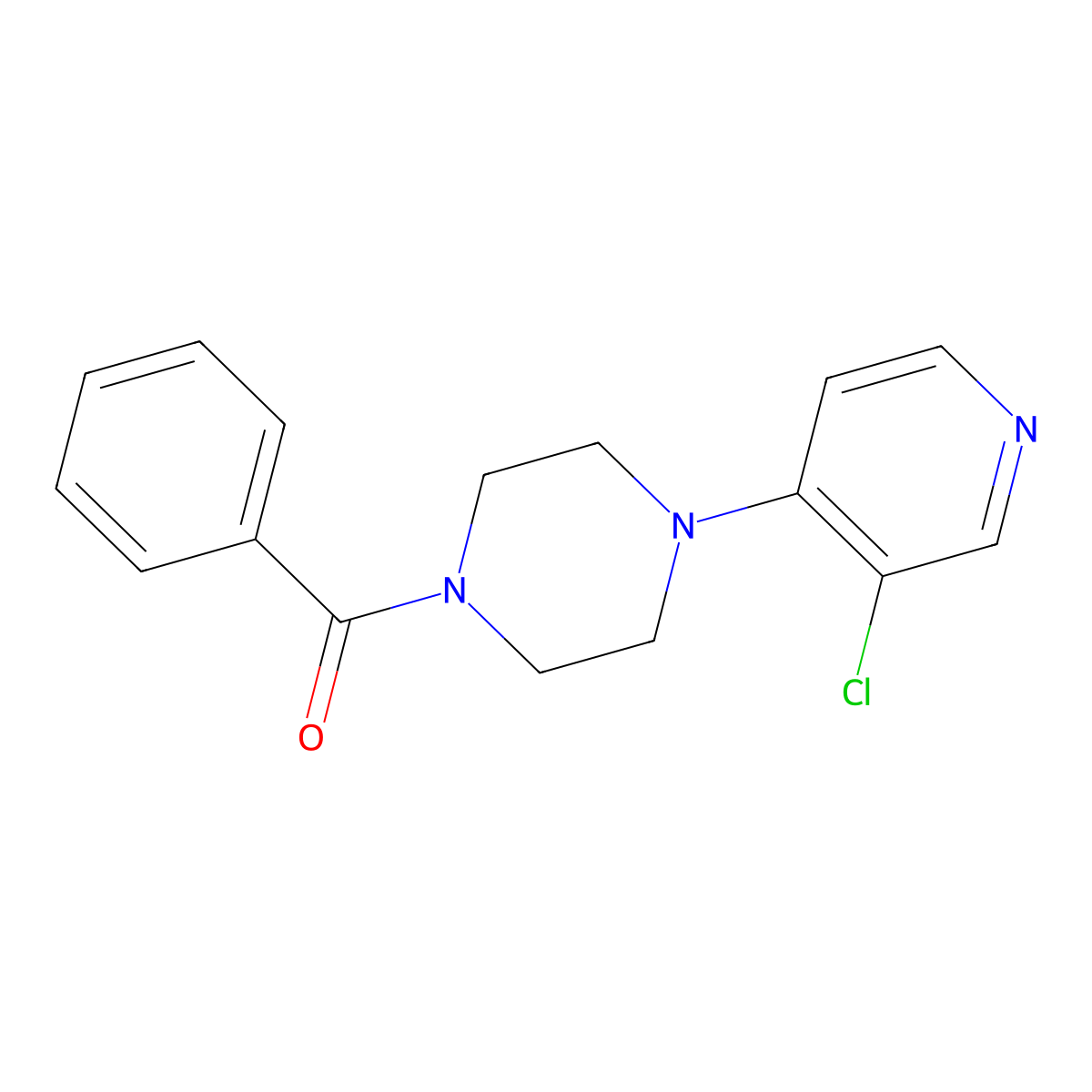 1-Benzoyl-4-(3-chloropyridin-4-yl)piperazine molecular structure, CAS 2640903-41-7