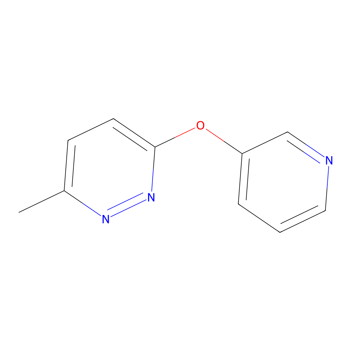 3-Methyl-6-(pyridin-3-yloxy)pyridazine molecular structure, CAS 2640934-76-3