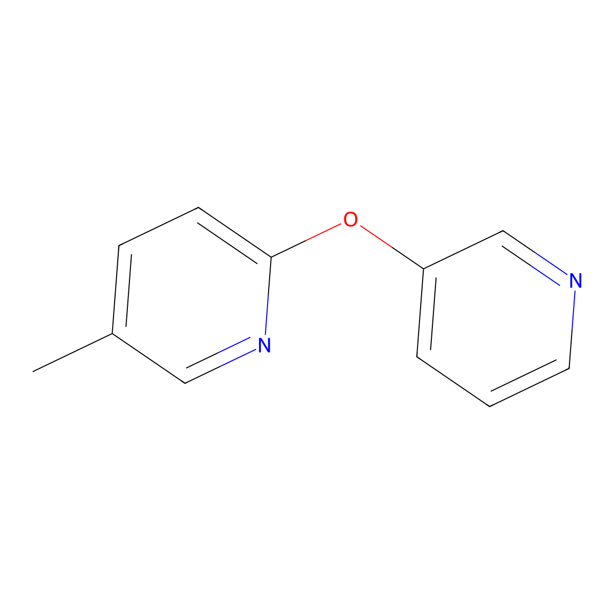 5-Methyl-2-(pyridin-3-yloxy)pyridine molecular structure, CAS 2640935-28-8