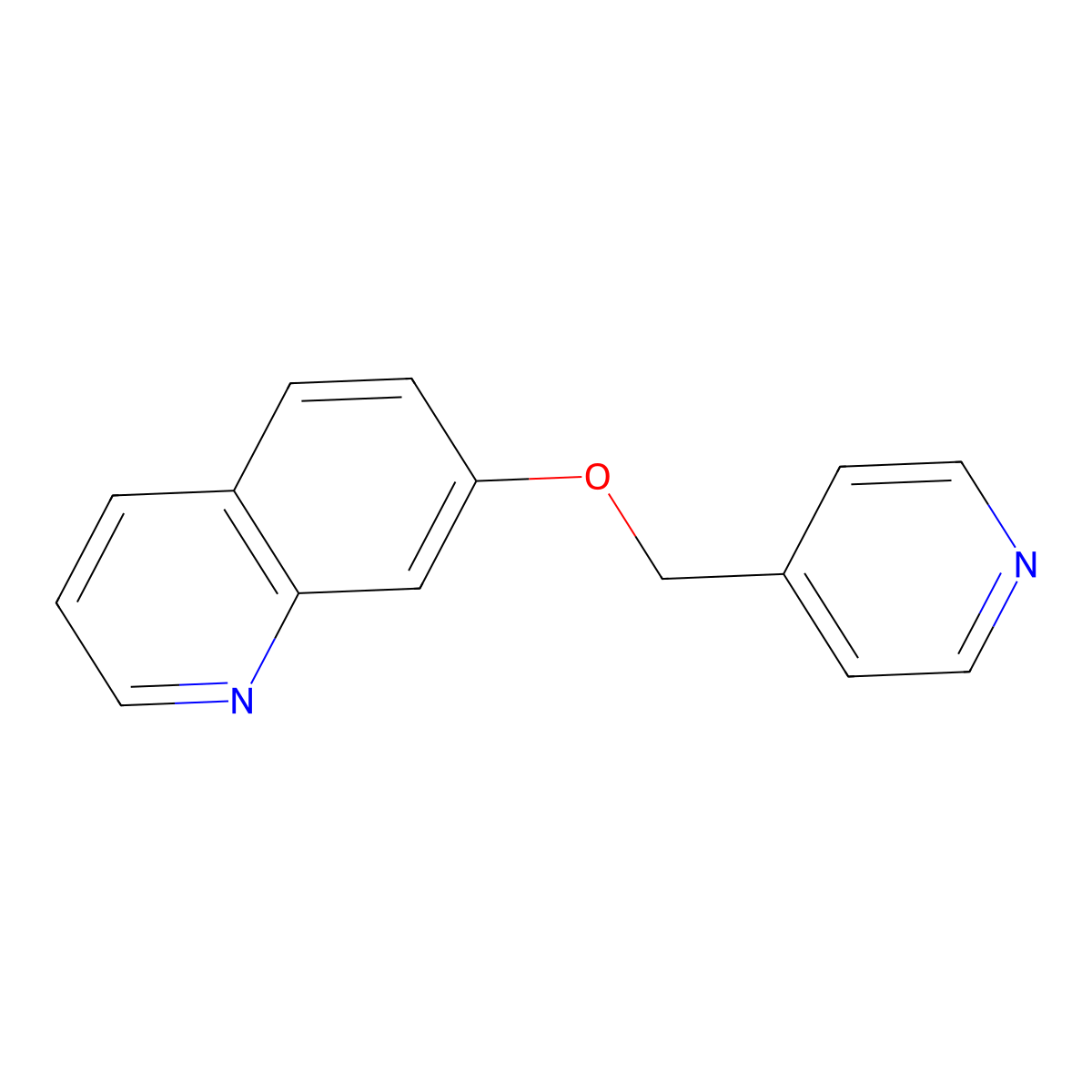 7-[(Pyridin-4-yl)methoxy]quinoline molecular structure, CAS 2640946-66-1