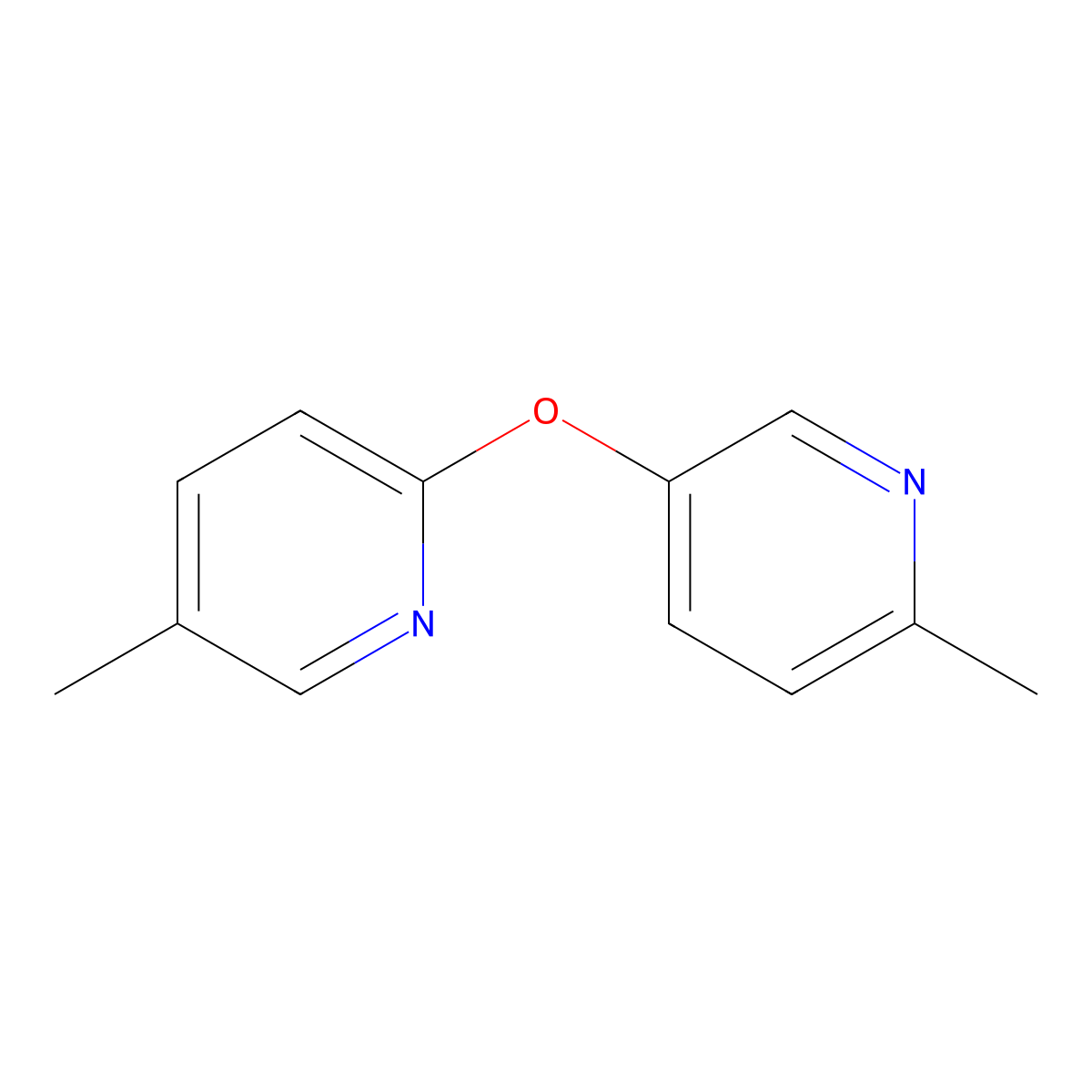 2-Methyl-5-[(5-methylpyridin-2-yl)oxy]pyridine molecular structure, CAS 2640947-89-1