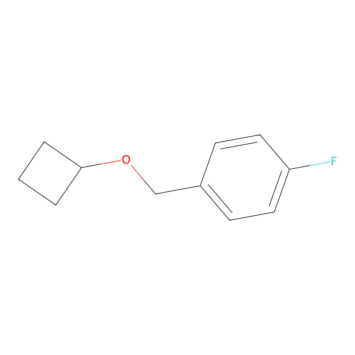 1-(Cyclobutoxymethyl)-4-fluorobenzene molecular structure, CAS 2640948-12-3