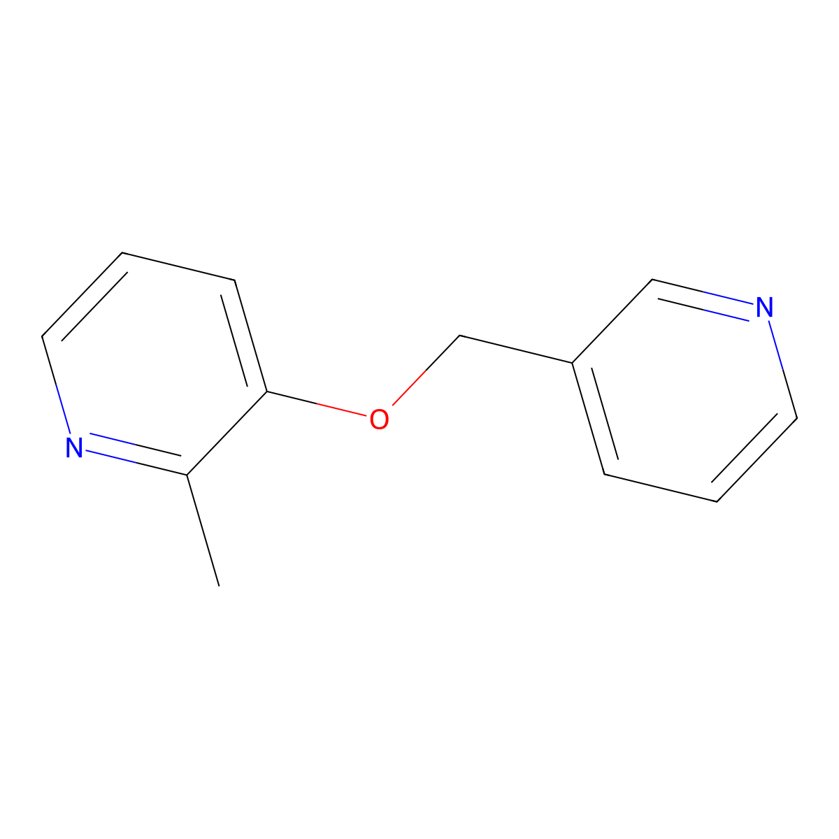 2-Methyl-3-[(pyridin-3-yl)methoxy]pyridine molecular structure, CAS 2640948-62-3
