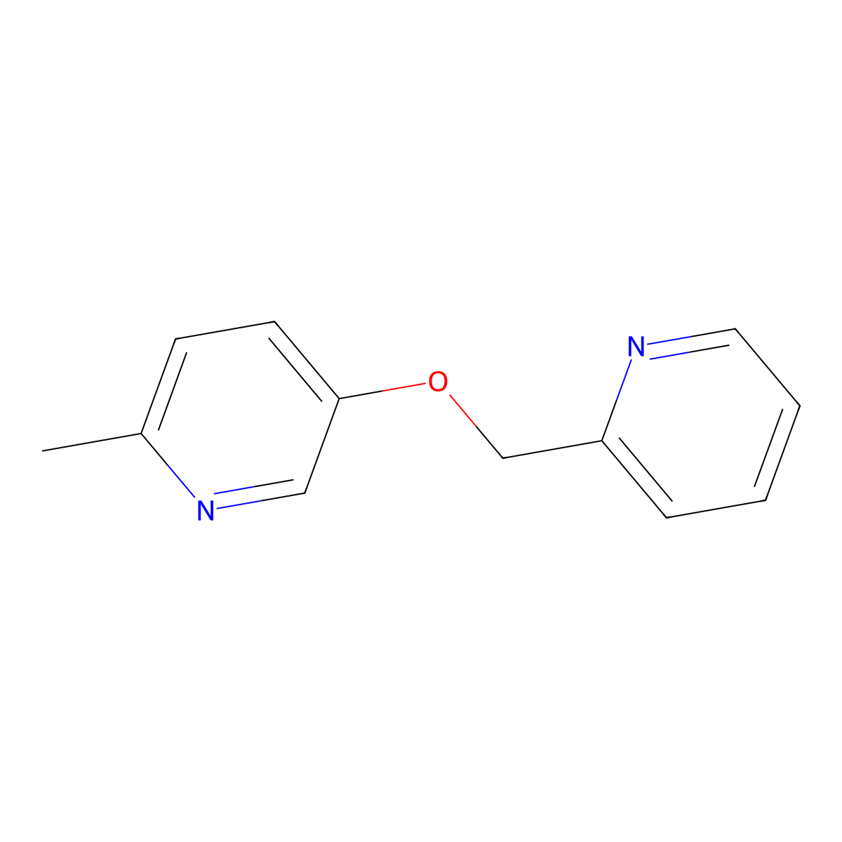 2-Methyl-5-[(pyridin-2-yl)methoxy]pyridine molecular structure, CAS 2640951-44-4