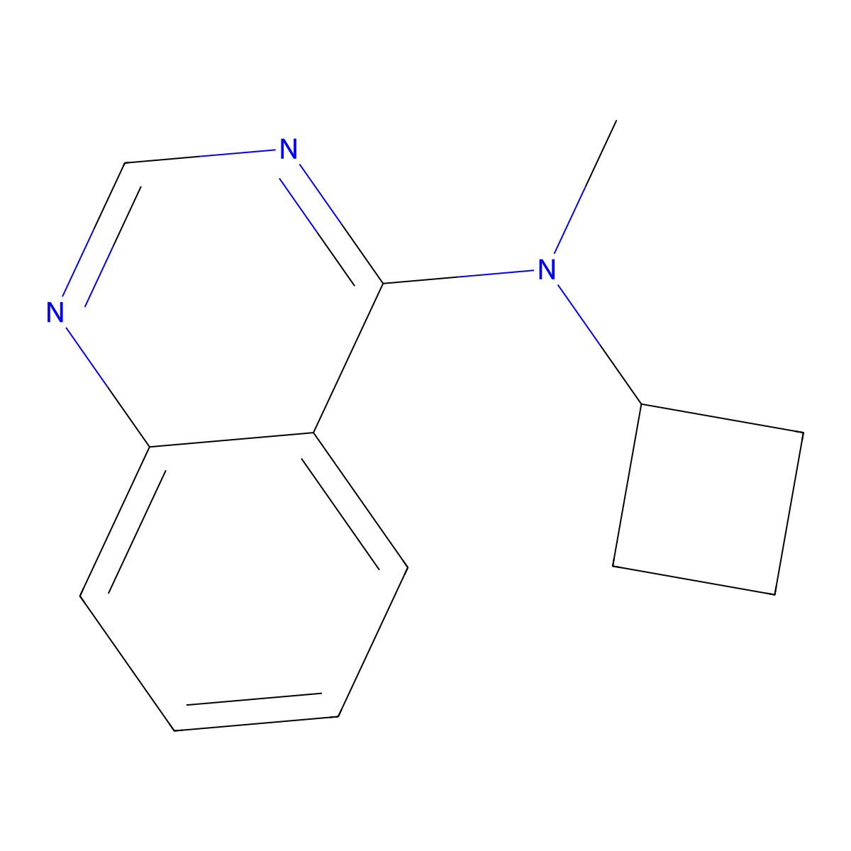 N-cyclobutyl-N-methylquinazolin-4-amine molecular structure, CAS 2640958-35-4