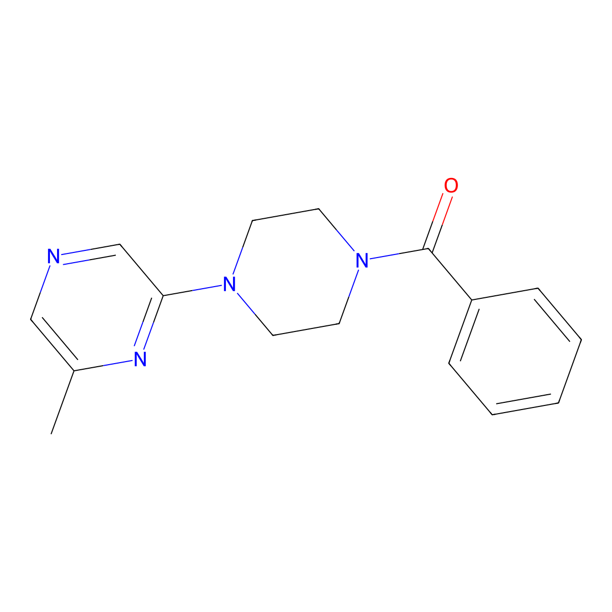 2-(4-Benzoylpiperazin-1-yl)-6-methylpyrazine molecular structure, CAS 2640967-64-0