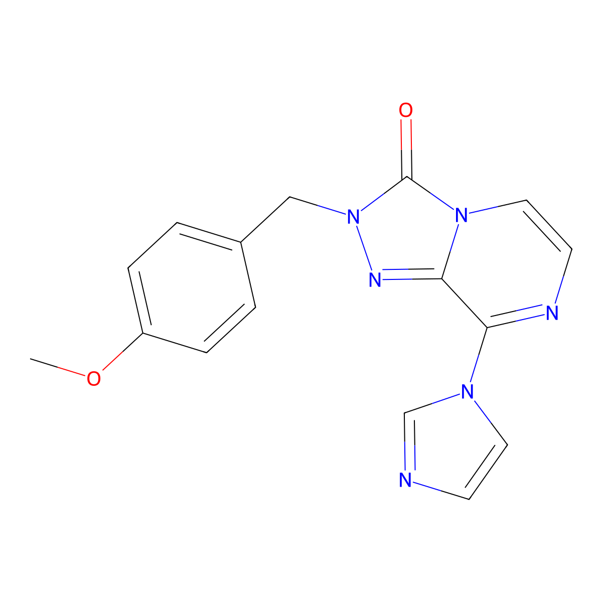 8-(1H-imidazol-1-yl)-2-[(4-methoxyphenyl)methyl]-2H,3H-[1,2,4]triazolo[4,3-a]pyrazin-3-one molecular structure, CAS 2640969-06-6