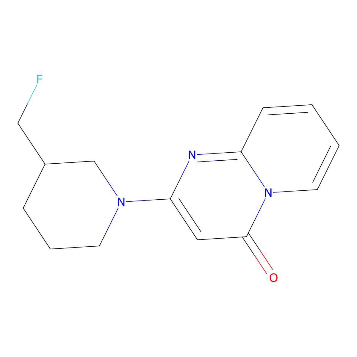 2-[3-(fluoromethyl)piperidin-1-yl]-4H-pyrido[1,2-a]pyrimidin-4-one molecular structure, CAS 2640969-74-8