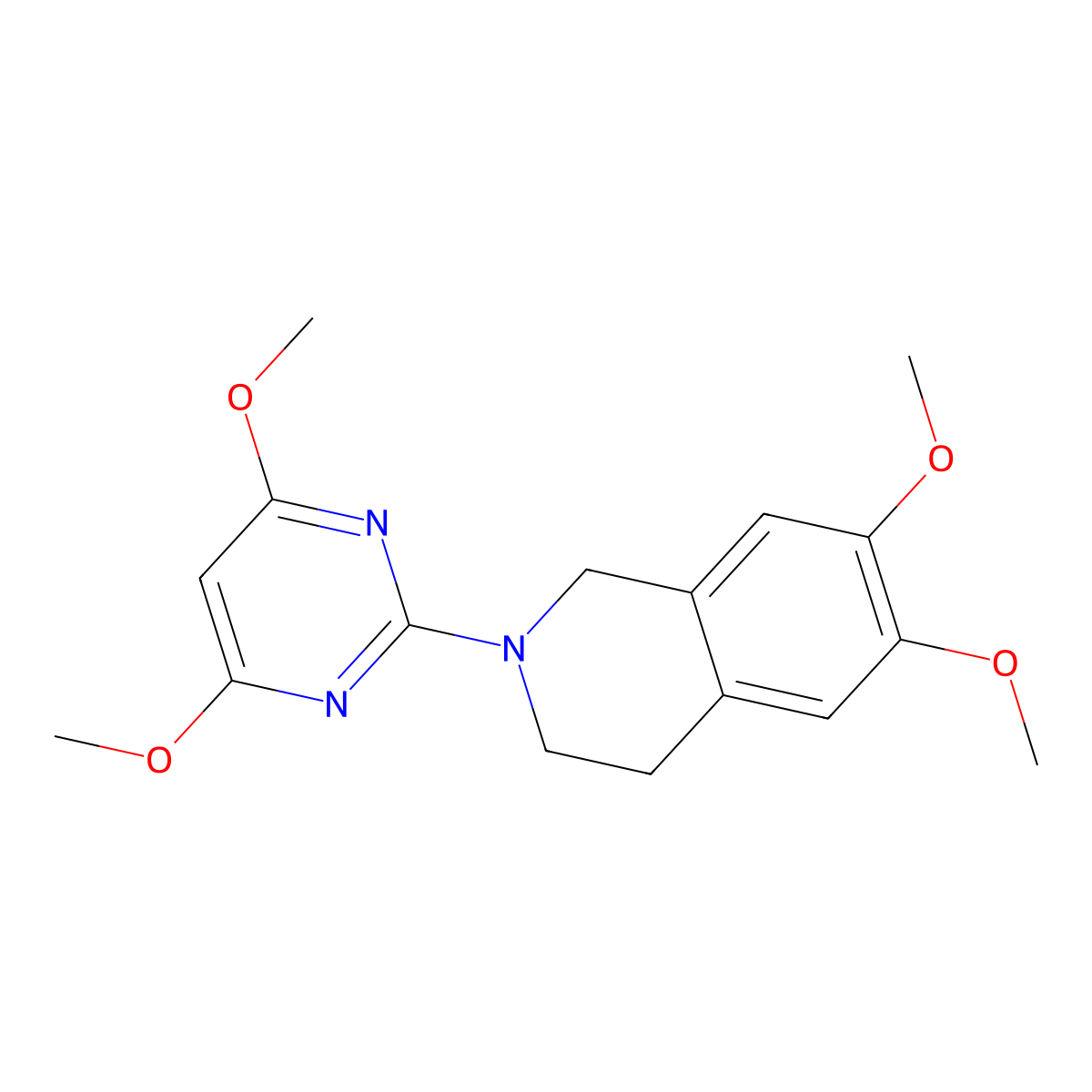 2-(4,6-Dimethoxypyrimidin-2-yl)-6,7-dimethoxy-1,2,3,4-tetrahydroisoquinoline molecular structure, CAS 2640969-97-5