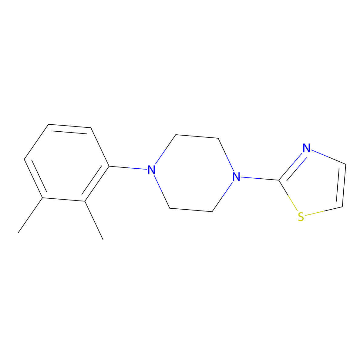 1-(2,3-Dimethylphenyl)-4-(1,3-thiazol-2-yl)piperazine molecular structure, CAS 2640976-39-0
