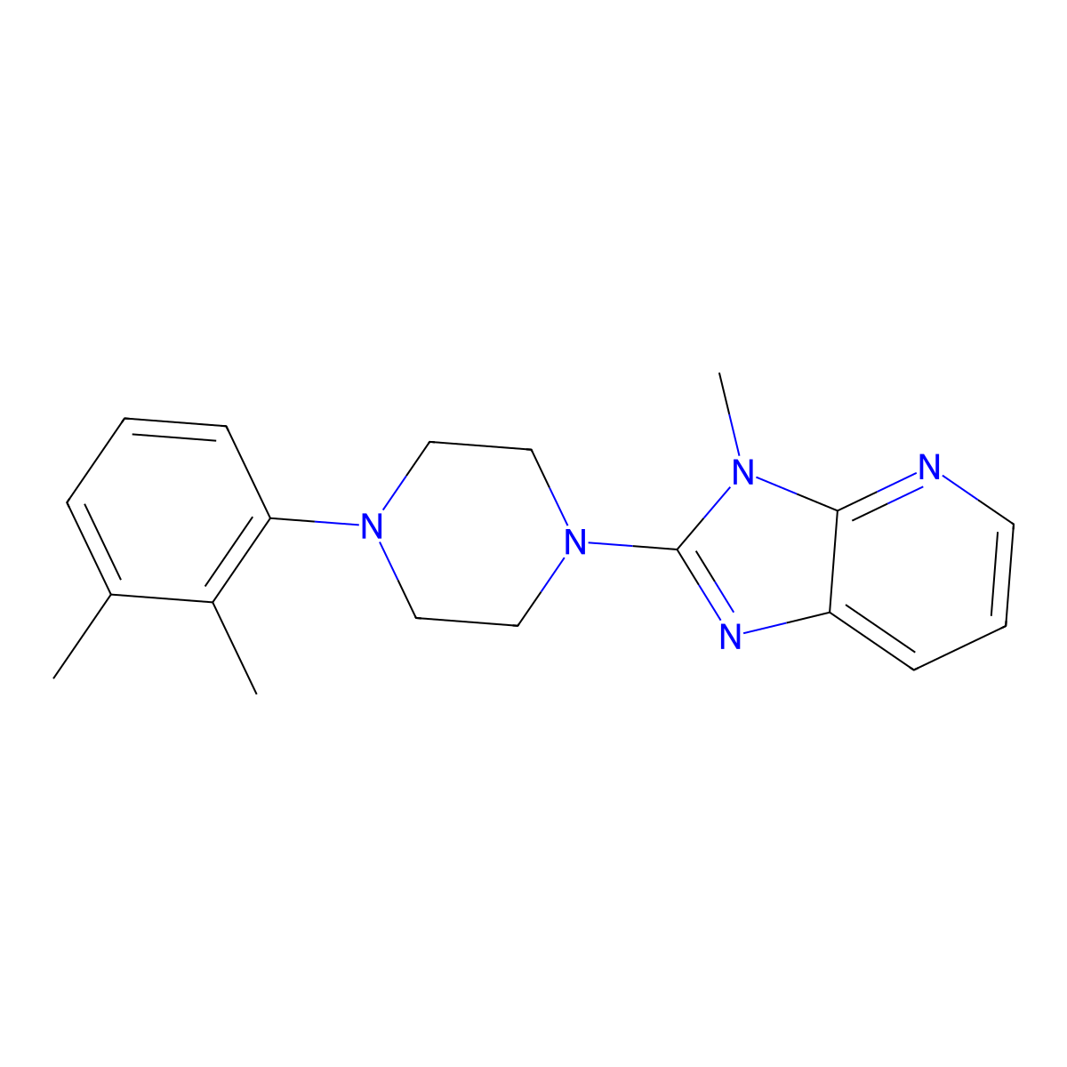 1-(2,3-dimethylphenyl)-4-{3-methyl-3H-imidazo[4,5-b]pyridin-2-yl}piperazine molecular structure, CAS 2640980-04-5