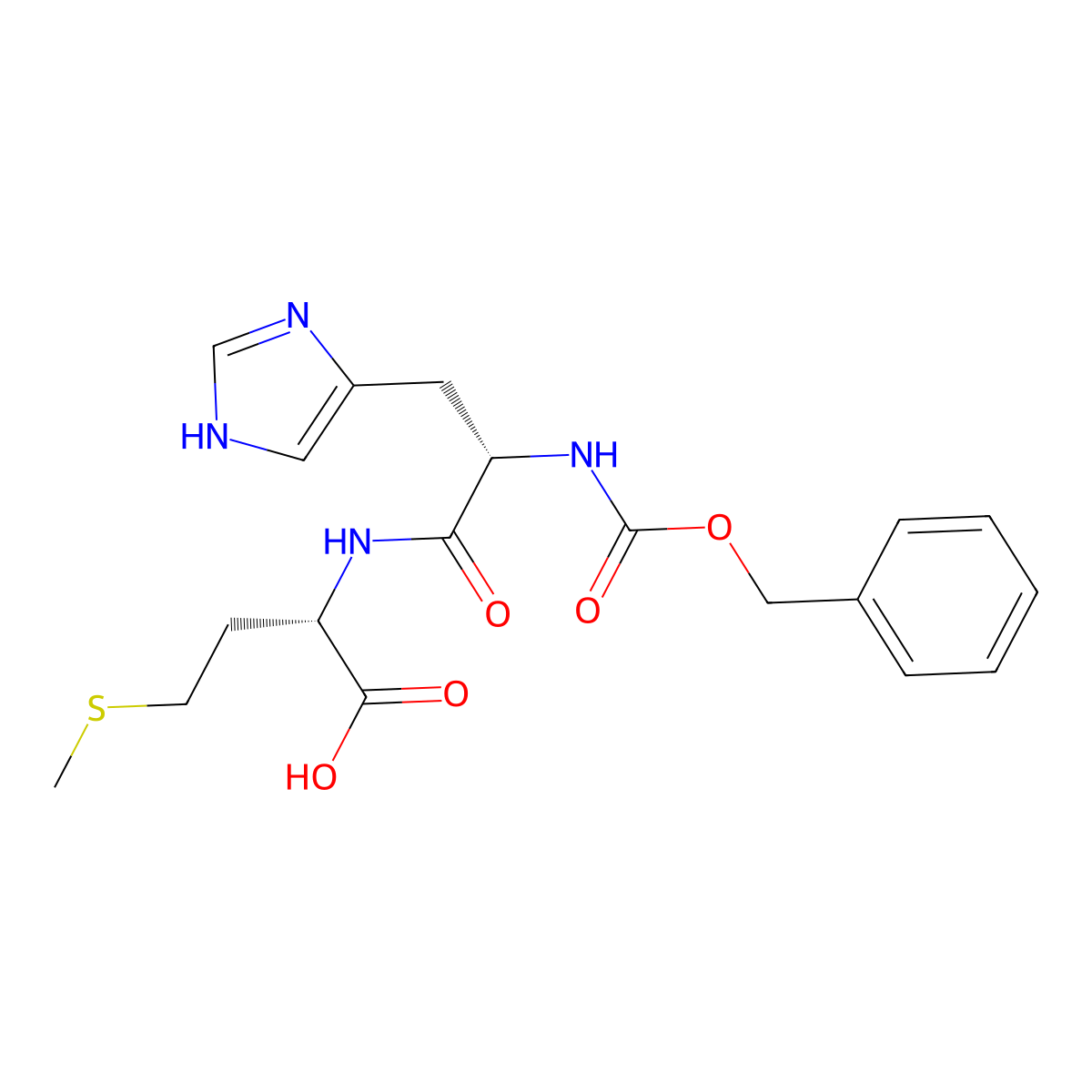 Z-His-met-oh molecular structure, CAS 2641-13-6