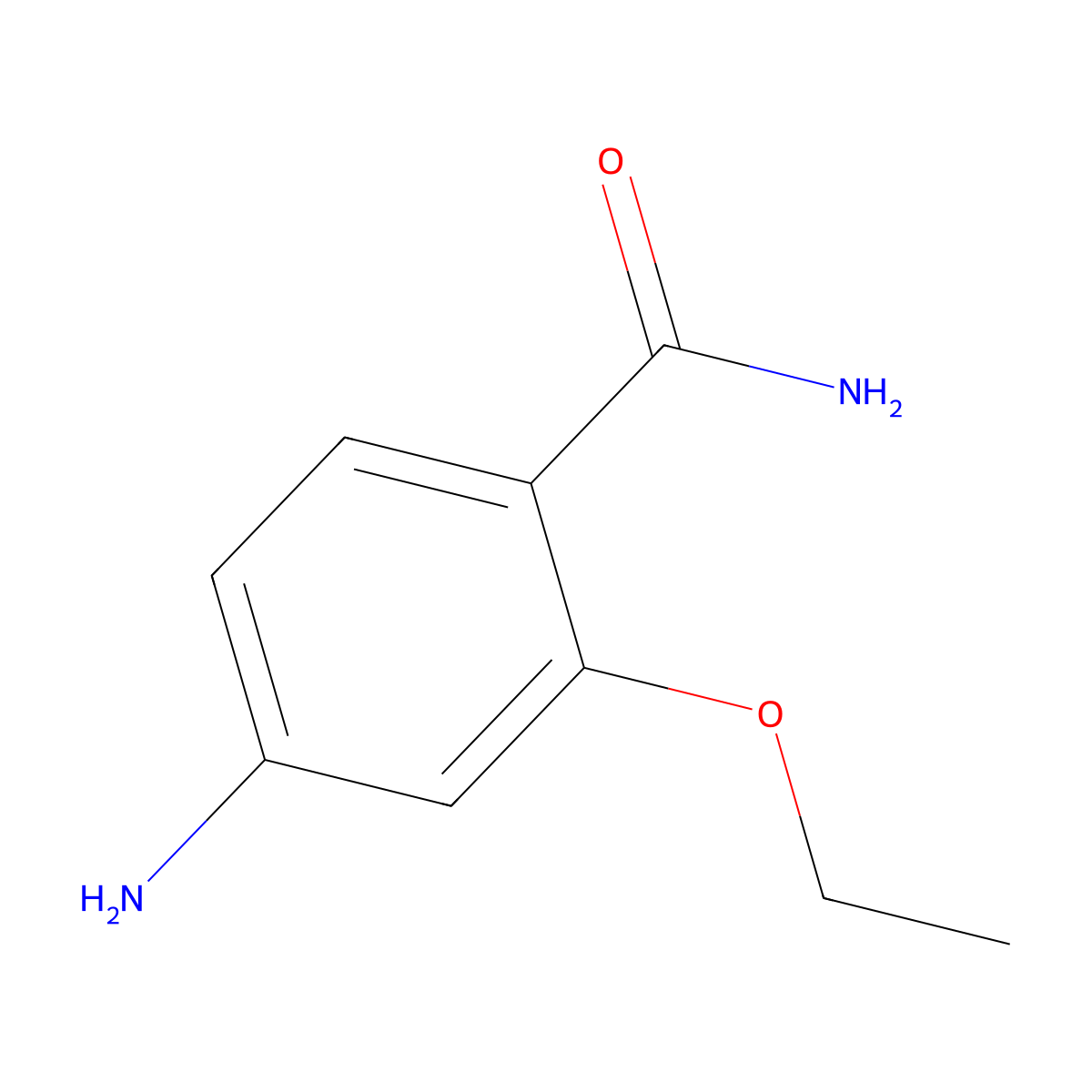 4-Amino-2-ethoxybenzamide molecular structure, CAS 2641-86-3