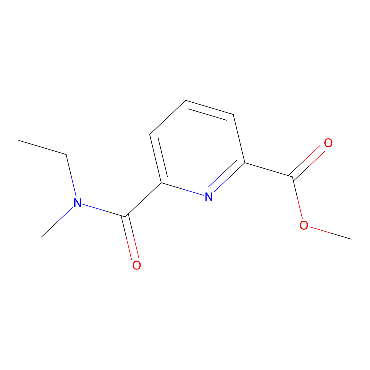 Methyl 6-[(ethylmethylamino)carbonyl]-2-pyridinecarboxylate molecular structure, CAS 2641260-73-1