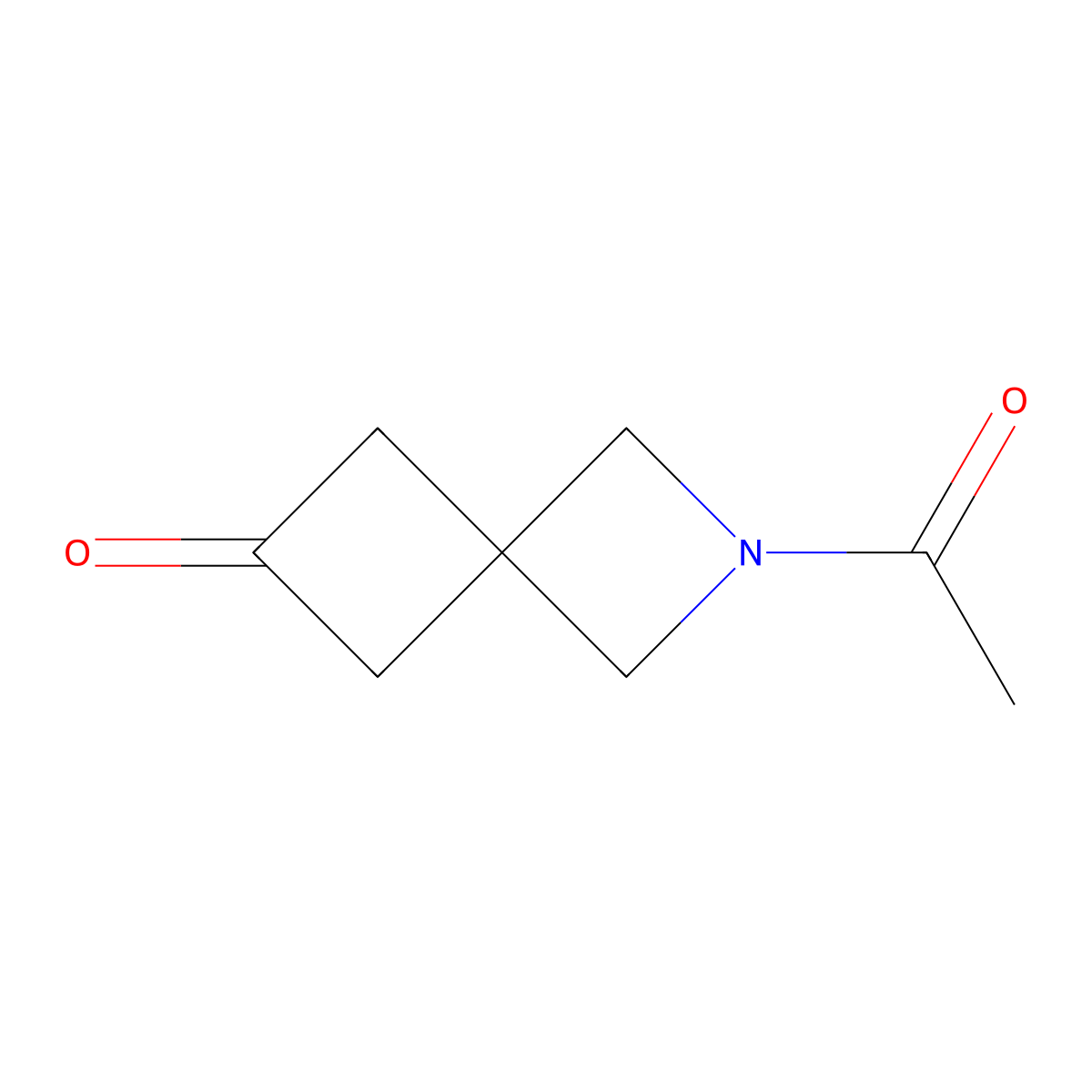 2-Acetyl-2-azaspiro[3.3]heptan-6-one molecular structure, CAS 2641314-23-8