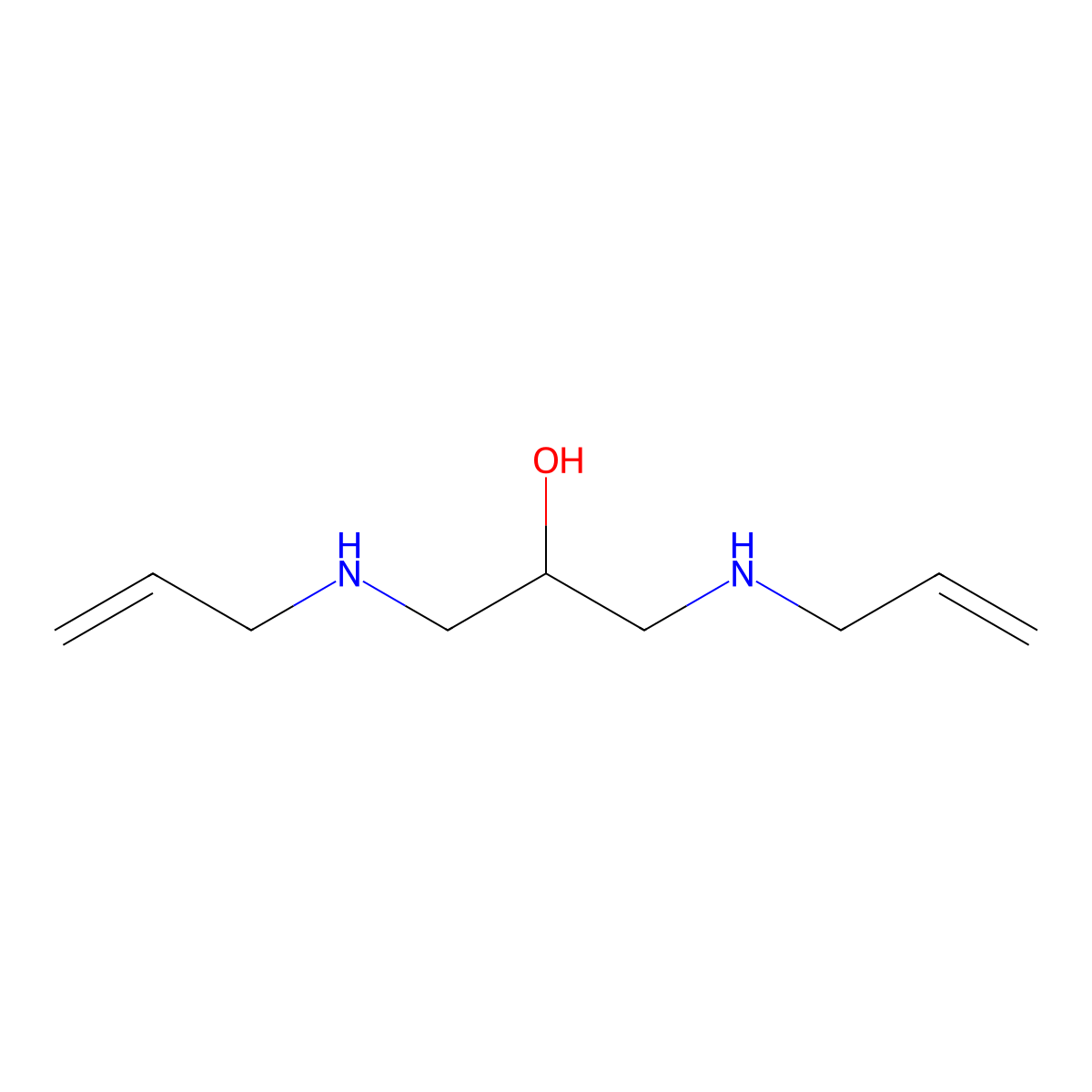 1,3-Bis(2-propen-1-ylamino)-2-propanol molecular structure, CAS 264141-29-9