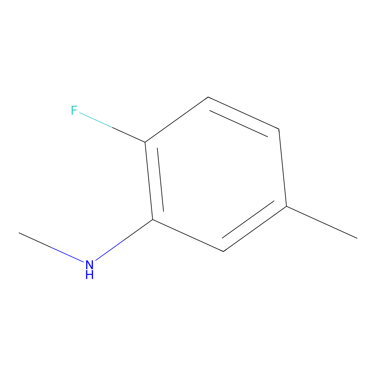 2-Fluoro-5,N-dimethylaniline molecular structure, CAS 264141-79-9
