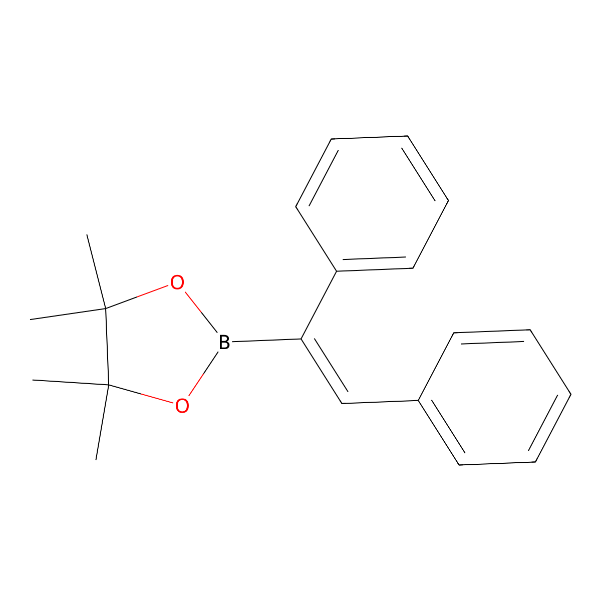 (Z)-2-(1,2-Diphenylvinyl)-4,4,5,5-tetramethyl-1,3,2-dioxaborolane molecular structure, CAS 264144-59-4