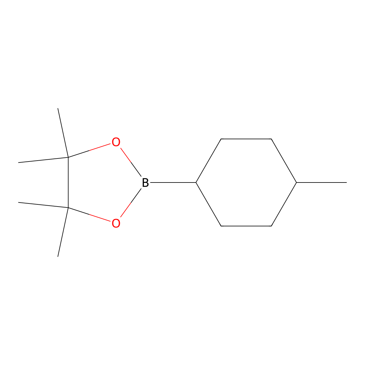 4,4,5,5-Tetramethyl-2-(4-methylcyclohexyl)-1,3,2-dioxaborolane molecular structure, CAS 264144-84-5