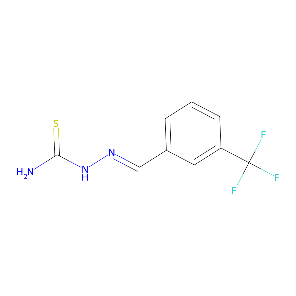 [[3-(Trifluoromethyl)phenyl]methylideneamino]thiourea molecular structure, CAS 264148-89-2