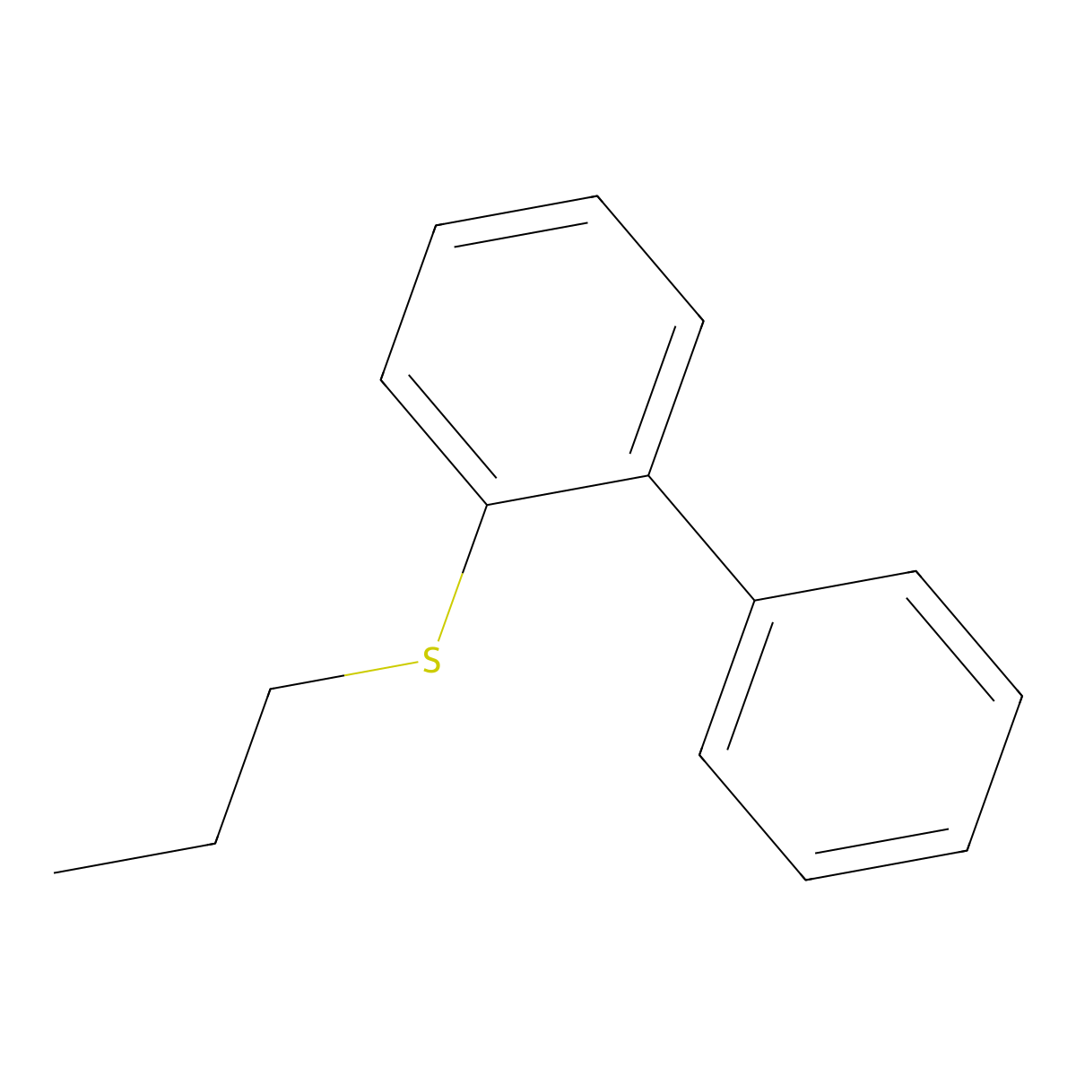 [1,1'-Biphenyl]-2-yl(propyl)sulfane molecular structure, CAS 2641831-90-3