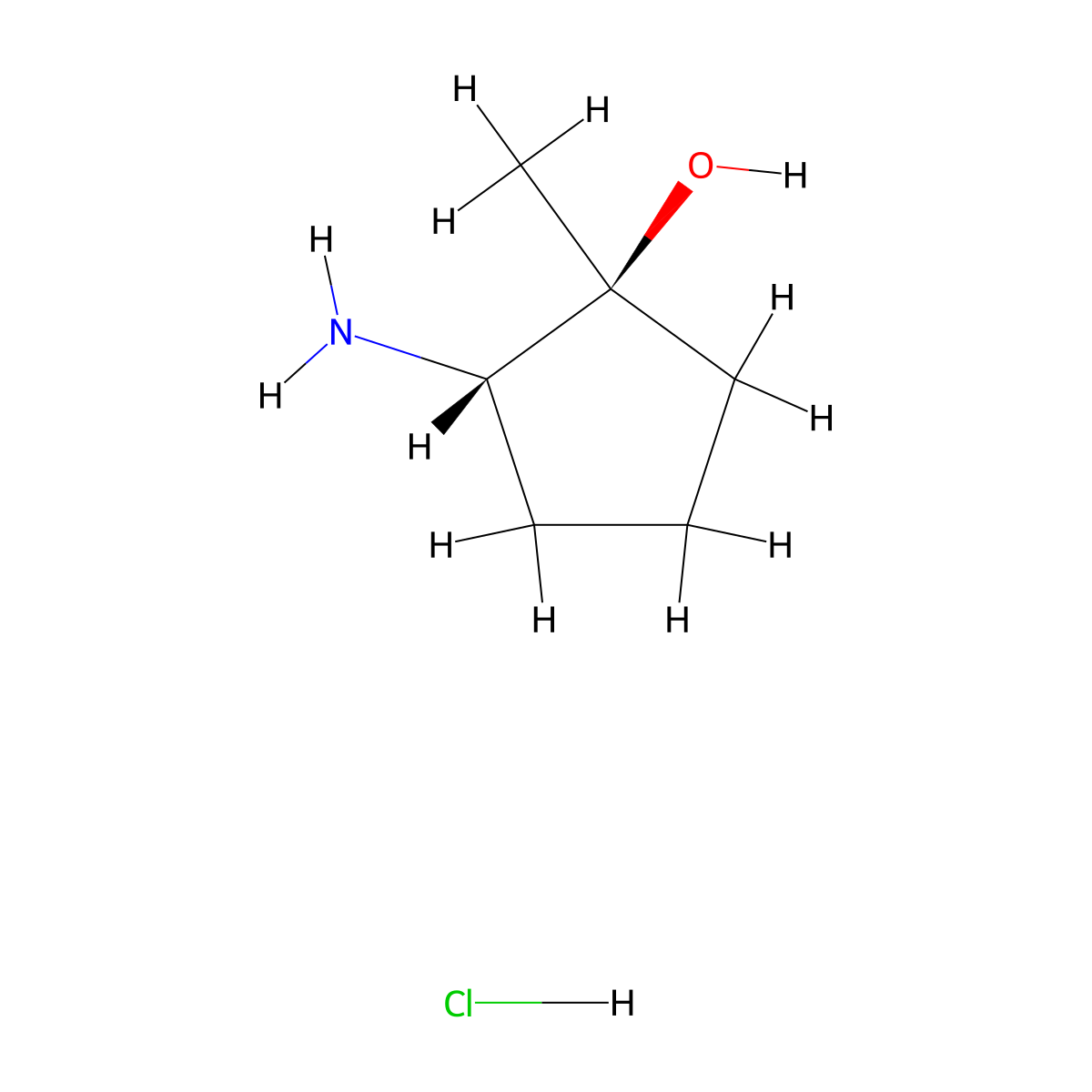 (1S,2S)-2-Amino-1-methylcyclopentanol Hydrochloride molecular structure, CAS 2641915-32-2