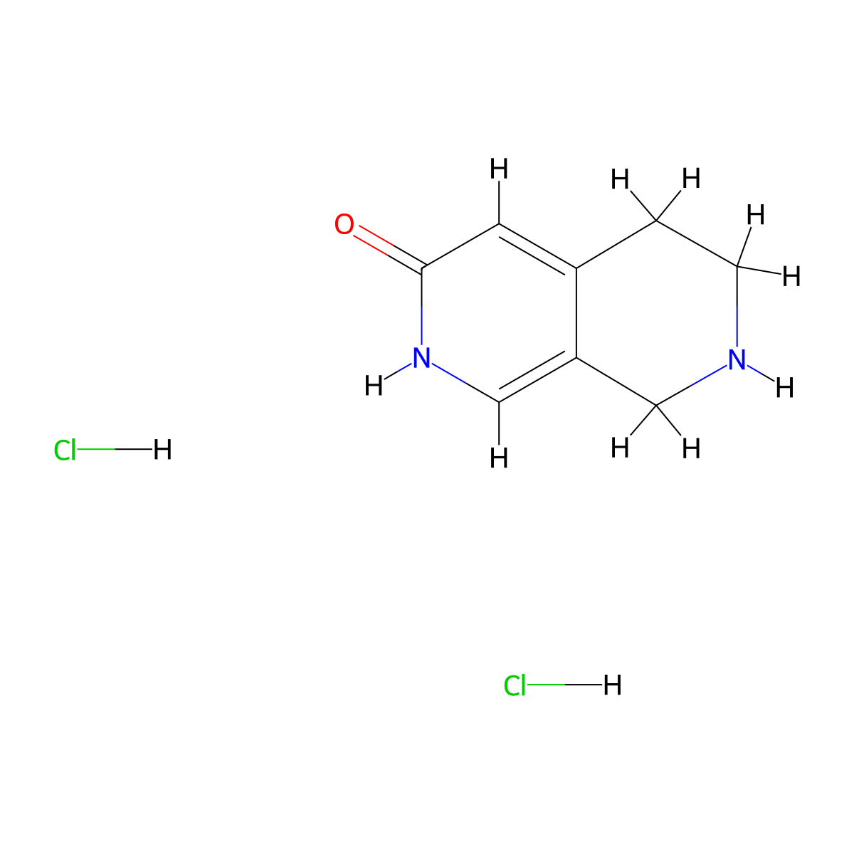 5,6,7,8-Tetrahydro-[2,7]naphthyridin-3-ol dihydrochloride molecular structure, CAS 2641915-76-4