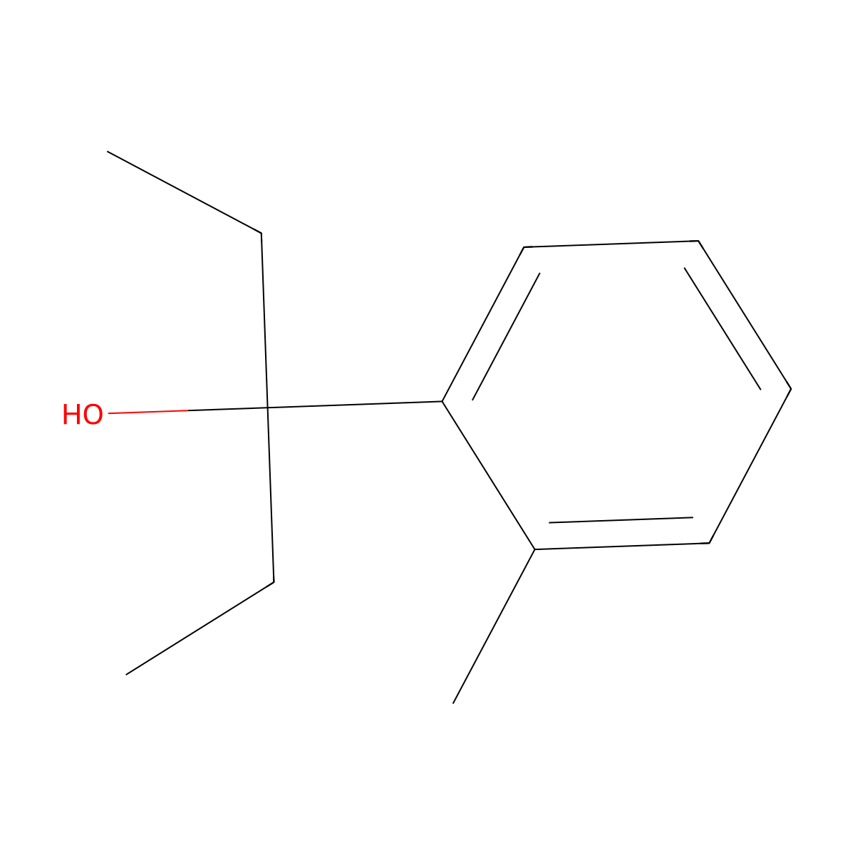 3-(2-Methylphenyl)-3-pentanol molecular structure, CAS 264193-19-3