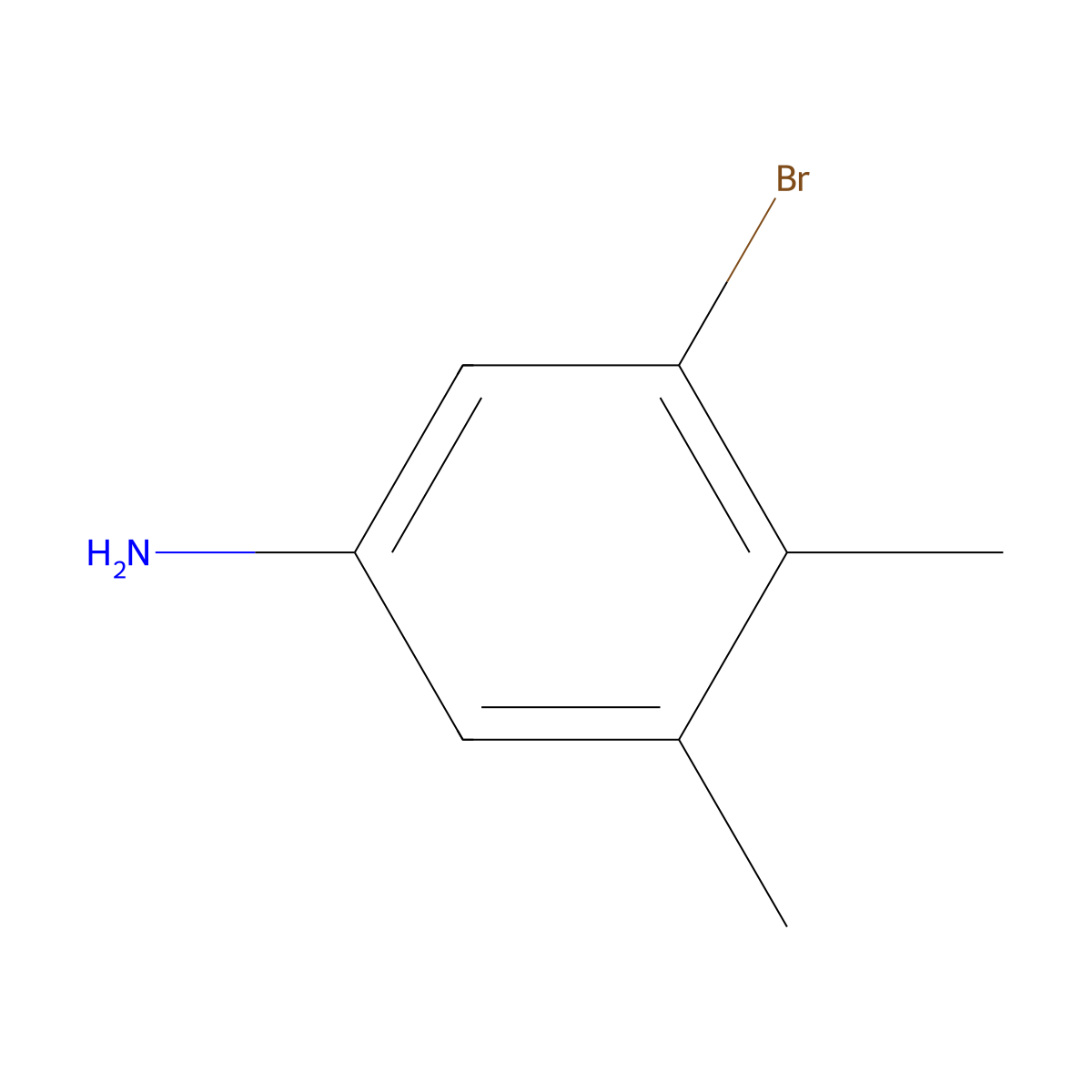 3-Bromo-4,5-dimethylaniline molecular structure, CAS 264194-28-7