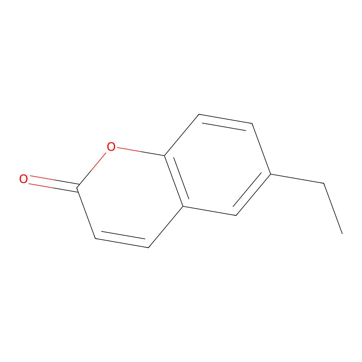 6-Ethylcoumarin molecular structure, CAS 2642-13-9