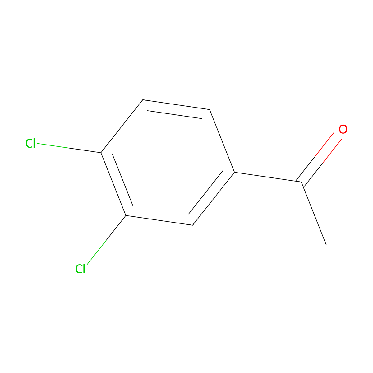 Ethanone, 1-(3,4-dichlorophenyl)- molecular structure, CAS 2642-63-9